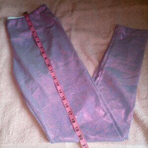 Pink Shiny Leggings Sz M